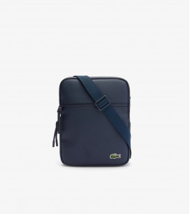 Чоловіча сумка Lacoste темно-синього кольору (medium size) 