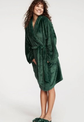 Плюшевый халат Victoria's Secret Logo Short Cozy Robe