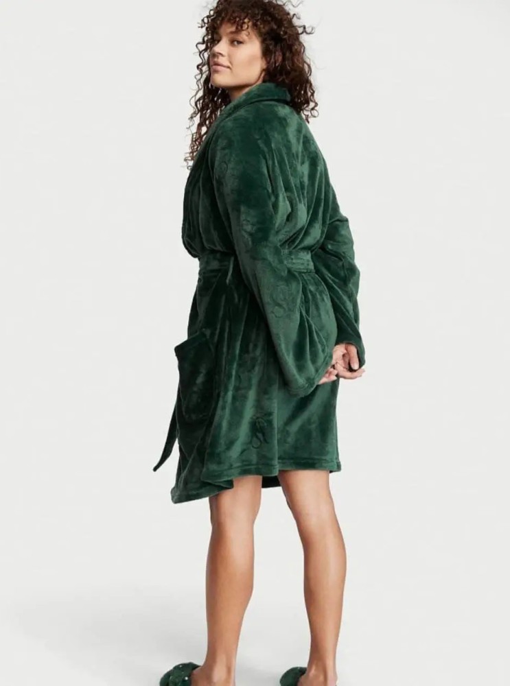 Плюшевый халат Victoria's Secret Logo Short Cozy Robe