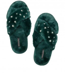 Жіночі домашні капці Victoria's Secret Criss Сross Faux Fur Slides