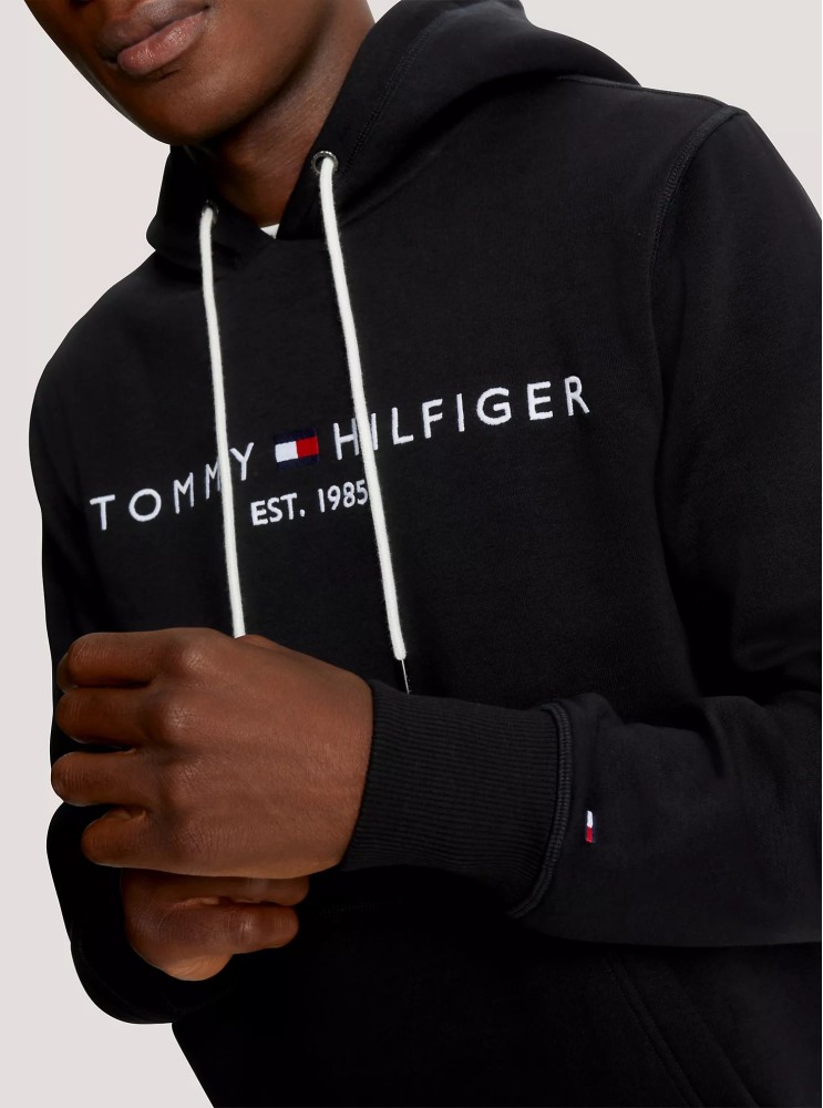 Мужское черное худи Tommy Hilfiger