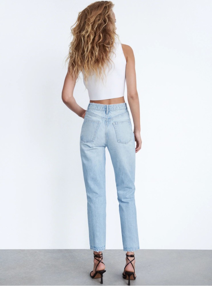 Джинсы Zara High-Rise straight