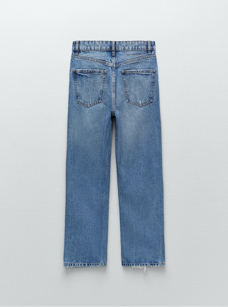 Джинсы Zara High-Rise straight