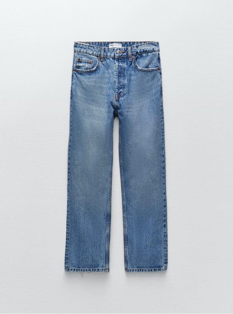 Джинсы Zara High-Rise straight