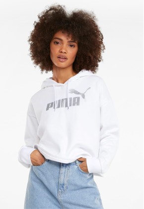 Женская толстовка Puma Essentials+ Cropped Metallic women's Hoodie