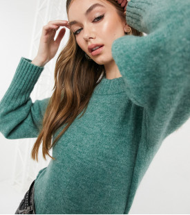 Светр з об'ємним рукавом Monki Quinn з домішкою вовни